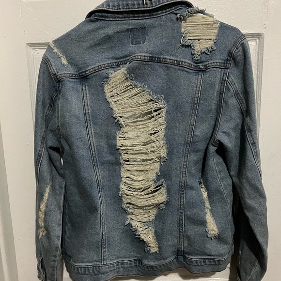 Wild Fable distressed denim jacket size S - Picture 2 of 2